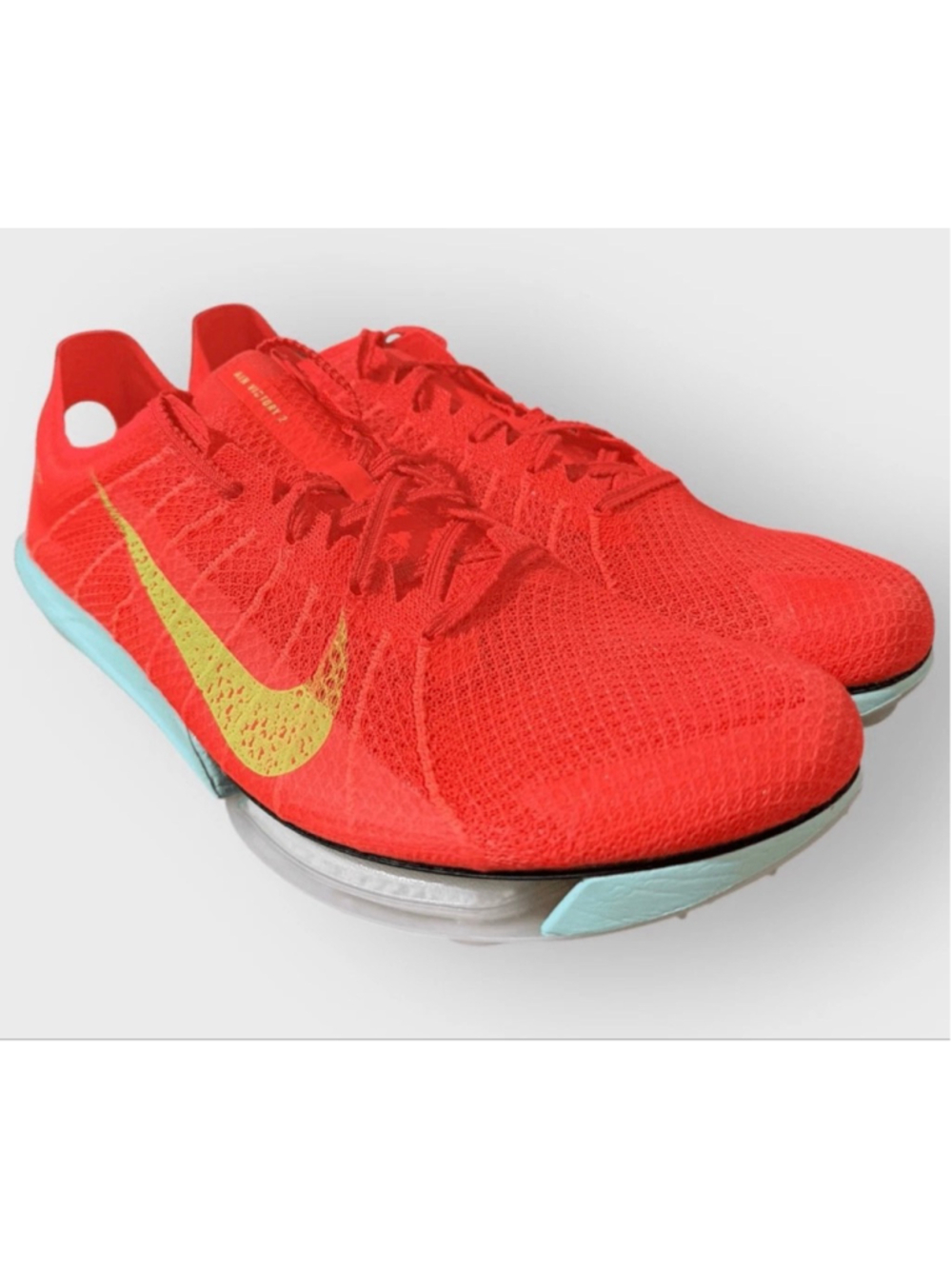 Nike Air Zoom Victory 2 Crimson Coral Track Spikes FD8411-600 Mens 7 Womens 8.5 - Picture 6 of 8